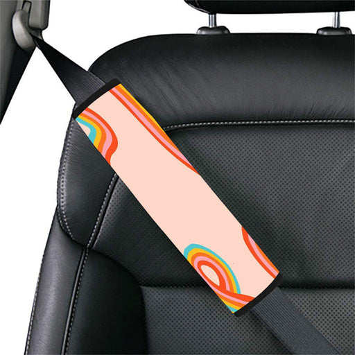 rainbow ways twirl shapes Car seat belt cover