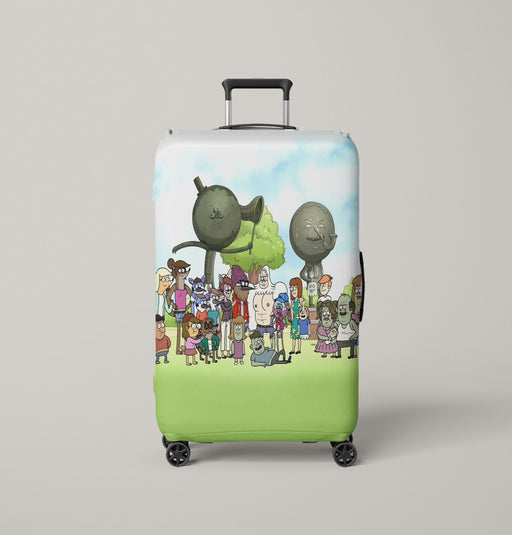 regular show character cartoon network Luggage Covers | Suitcase