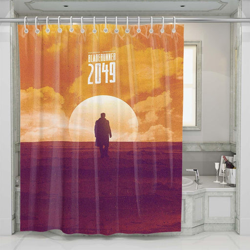 ryan gosling blade runner 2049 silhouette shower curtains