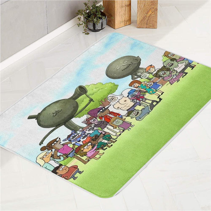 regular show character cartoon network bath rugs