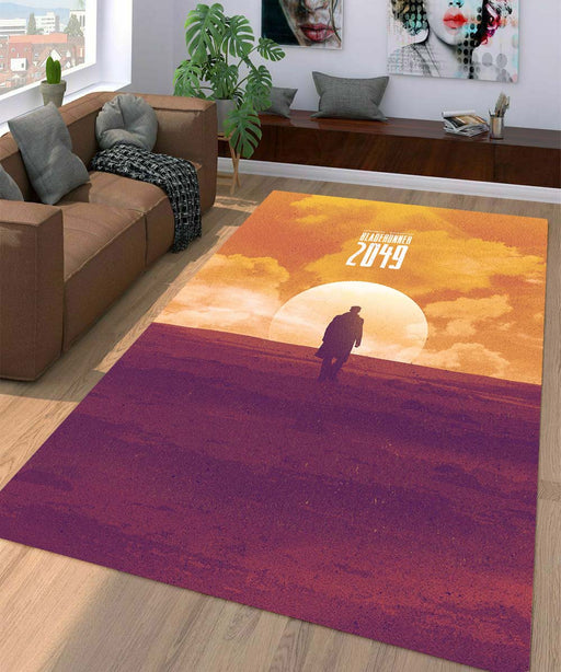 ryan gosling blade runner 2049 silhouette Living room carpet rugs