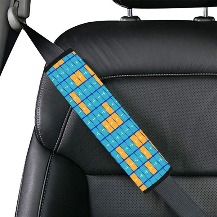 random arrow square pattern Car seat belt cover