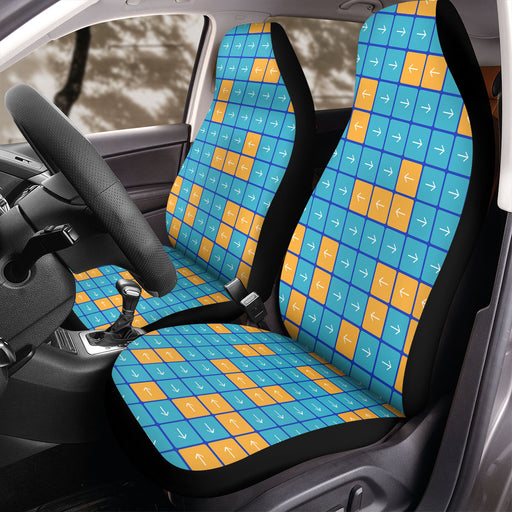 random arrow square pattern Car Seat Covers