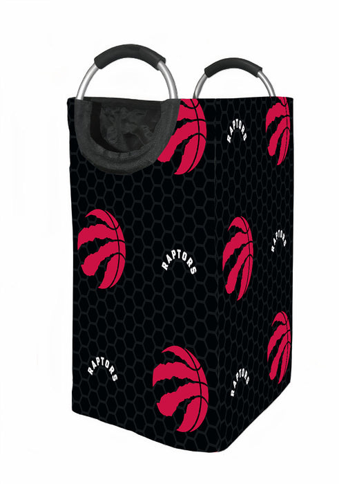 raptors red nba logo hexagon Laundry Hamper | Laundry Basket