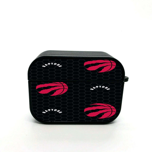 raptors red nba logo hexagon airpods case