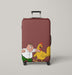 punch the chiken family guy Luggage Covers | Suitcase