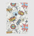 rasch ka pow pattern comic Ultra soft fleece blanket