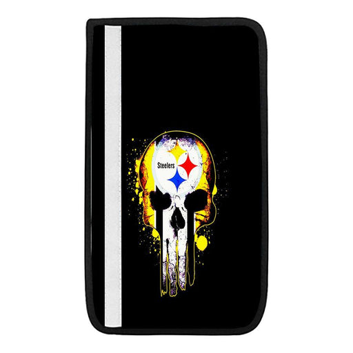 punisher steelers logo yellow Car seat belt cover