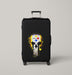 punisher steelers logo yellow Luggage Covers | Suitcase