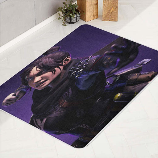 purple light wraith apex legends bath rugs