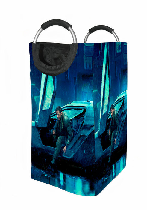 ryan gosling with car blade runner 2049 Laundry Hamper | Laundry Basket