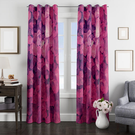 real crystal pink purple window Curtain