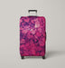 real crystal pink purple Luggage Cover | suitcase