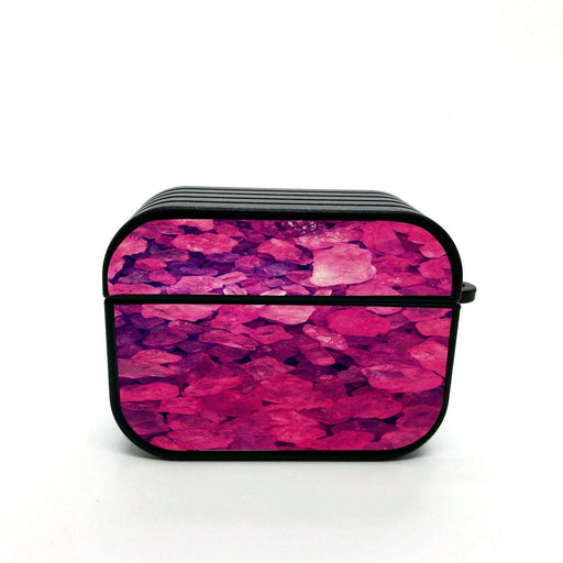 real crystal pink purple airpods case