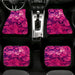 real crystal pink purple Car floor mats Universal fit