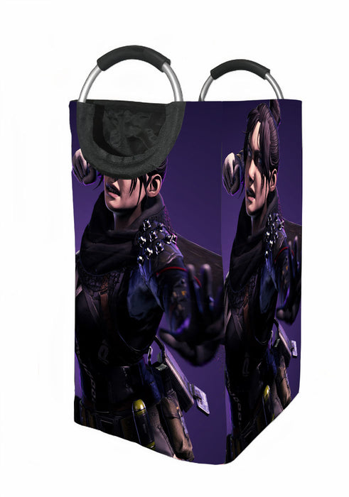 purple light wraith apex legends Laundry Hamper | Laundry Basket