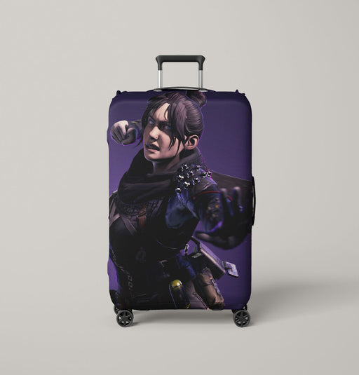 purple light wraith apex legends Luggage Covers | Suitcase