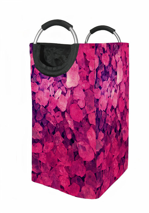 real crystal pink purple Laundry Hamper | Laundry Basket