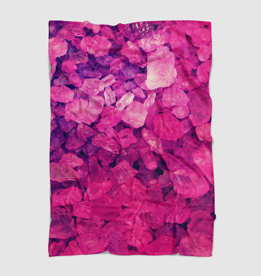 real crystal pink purple Ultra soft fleece blanket