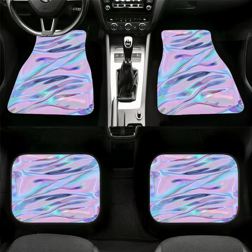 realistic holographc vaporwave cloth Car floor mats Universal fit