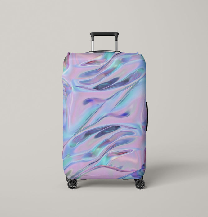 realistic holographc vaporwave cloth Luggage Cover | suitcase