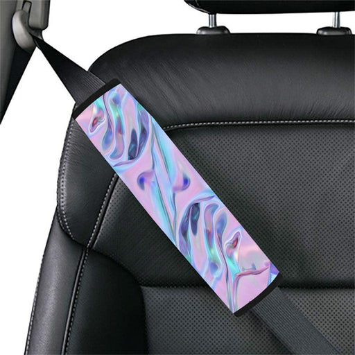 realistic holographc vaporwave cloth Car seat belt cover