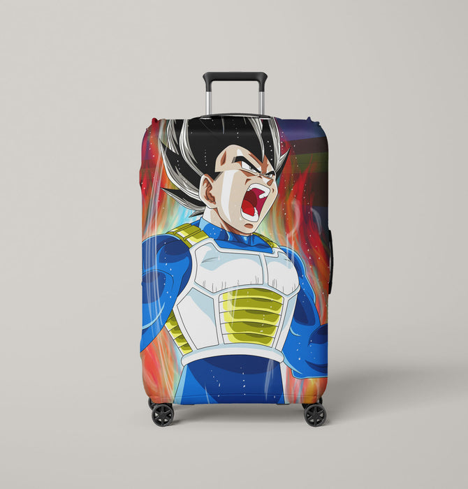 roar vegeta get angry Luggage Covers | Suitcase