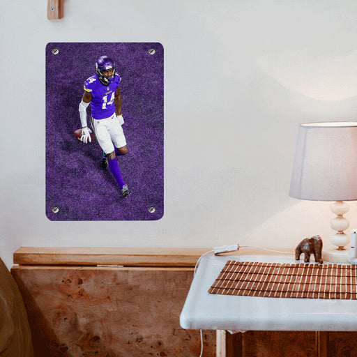 purple minnesota vikings nfl player Poster Metal print wall art