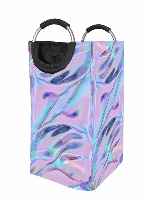 realistic holographc vaporwave cloth Laundry Hamper | Laundry Basket