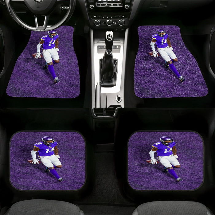 purple minnesota vikings nfl player Car floor mats Universal fit