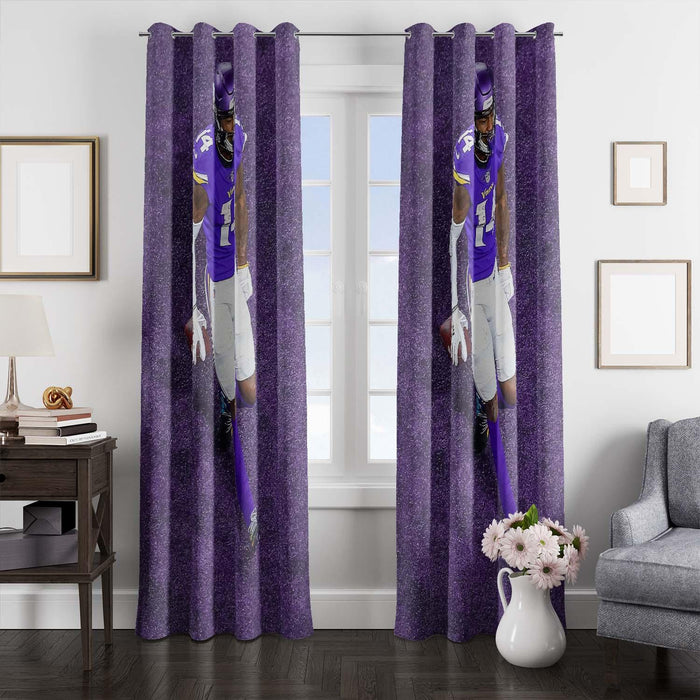 purple minnesota vikings nfl player window Curtain