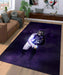 purple tone of nfl Living room carpet rugs