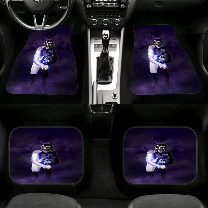 purple tone of nfl Car floor mats Universal fit