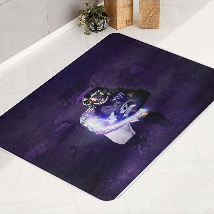 purple tone of nfl bath rugs