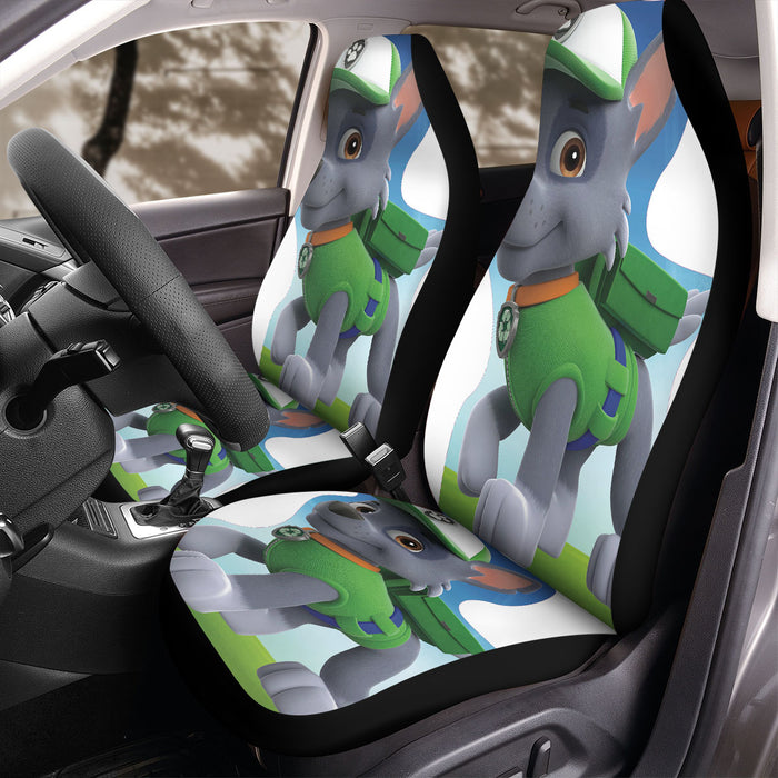 rocky dog of paw patrol kids Car Seat Covers