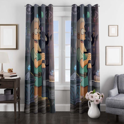 queen dagmar disenchantment and shadow window Curtain