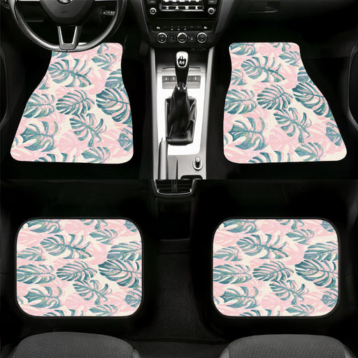 realistic watercolor painting floral Car floor mats Universal fit