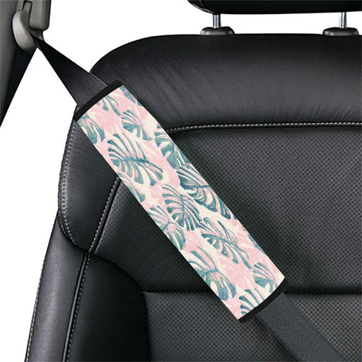 realistic watercolor painting floral Car seat belt cover