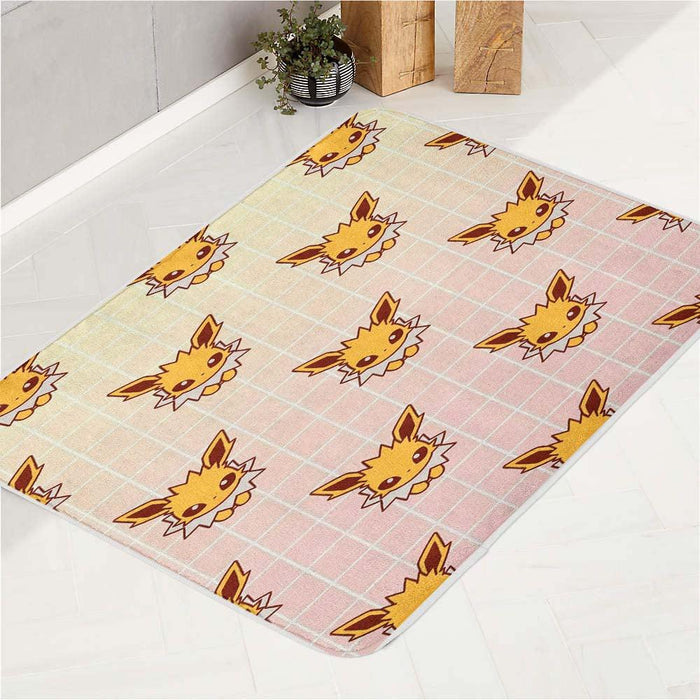 rectangle eevee species monster bath rugs