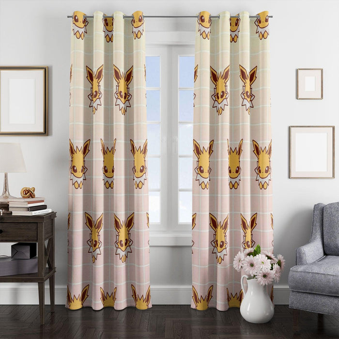 rectangle eevee species monster window Curtain