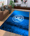 queens park rangers team blue logo Living room carpet rugs