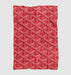 red goyard iconic logo brand Ultra soft fleece blanket