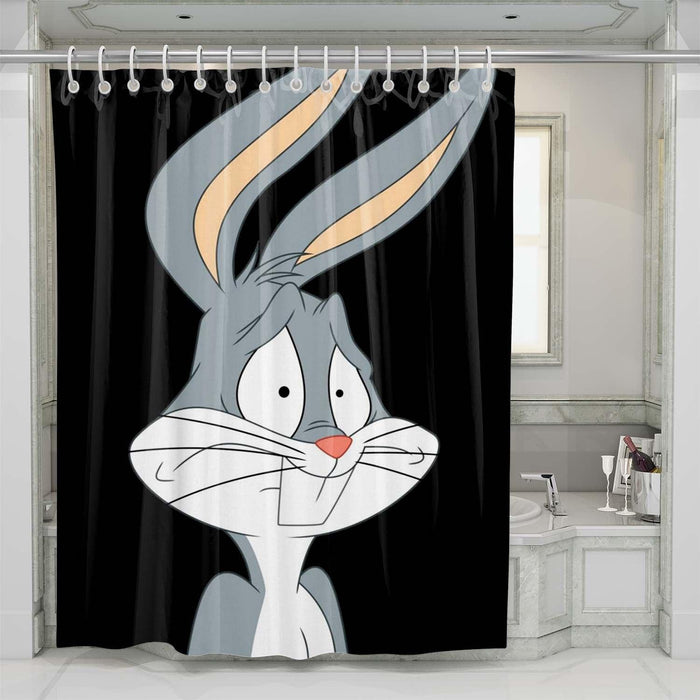 scared bugs bunny shower curtains