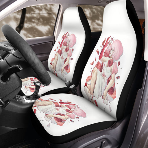 rose quartz falling and bleeding Car Seat Covers