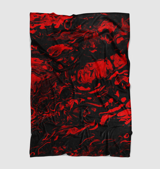 red liquid turbulent displace Ultra soft fleece blanket