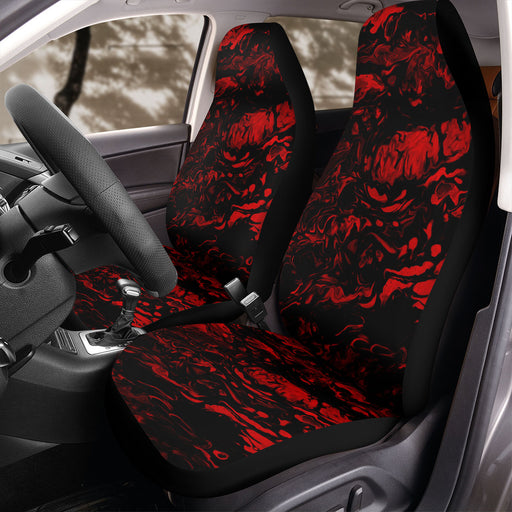 red liquid turbulent displace Car Seat Covers