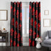 red nerv neon genesis evangelion window Curtain