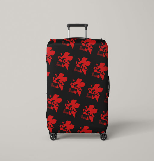 red nerv neon genesis evangelion Luggage Cover | suitcase