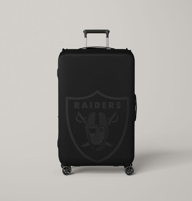 raiders oakland black fading Luggage Covers | Suitcase