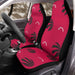 red raptors nba team logo hexagon Car Seat Covers